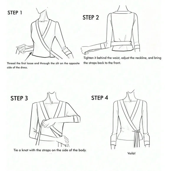 Cozy Solid V neck Wrap Side Tie Knit Cropped Sweater Top - Picture 7 of 7